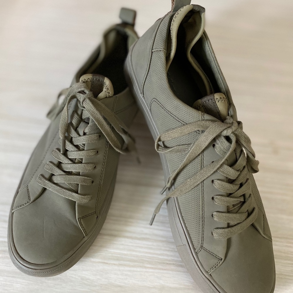 Sage green sneakers